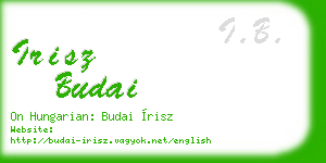 irisz budai business card